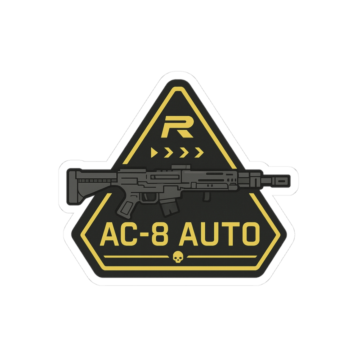 AC 8 Autocannon Sticker | Bold Military Vinyl Decal